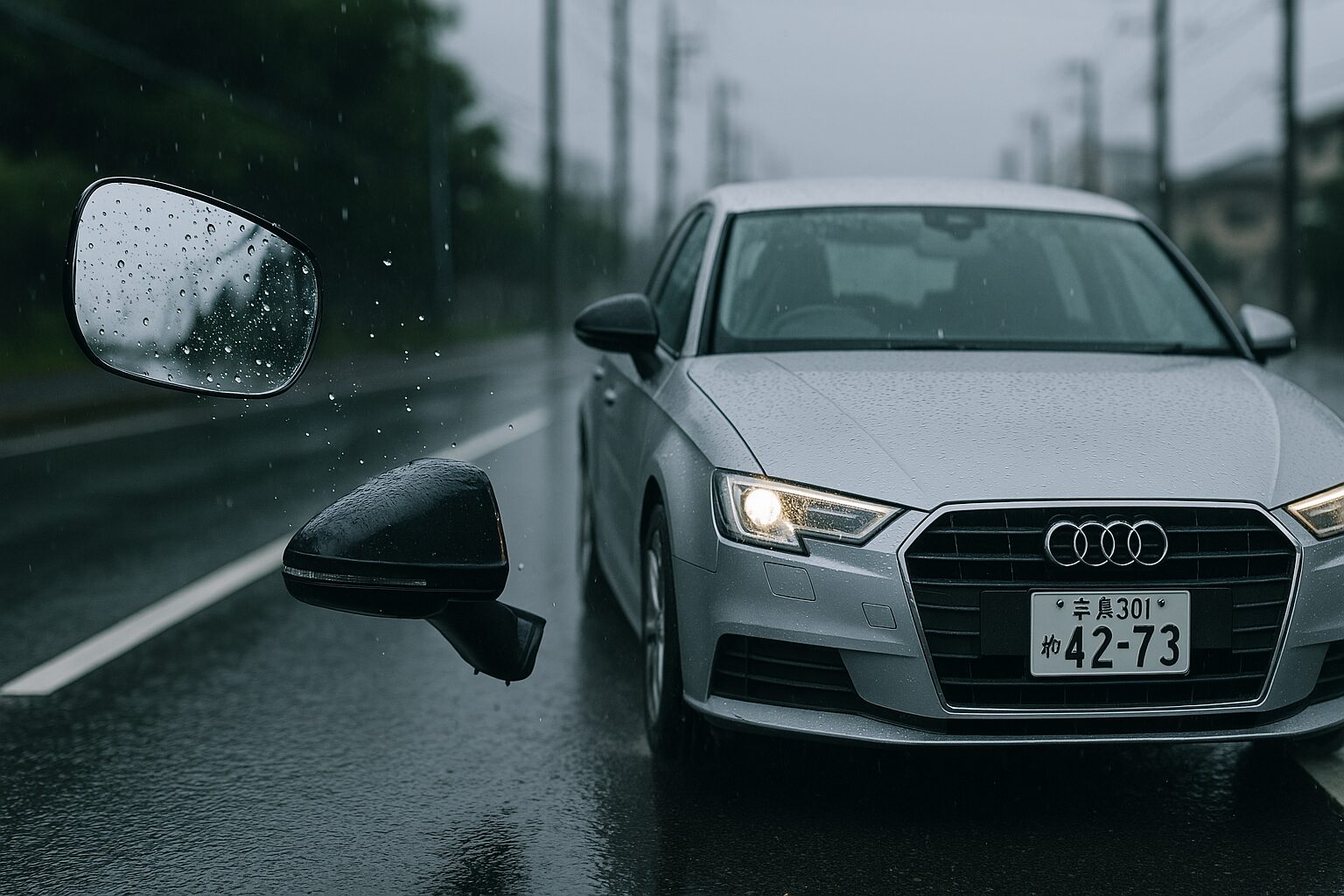audi-side-mirror-mirror-came-off