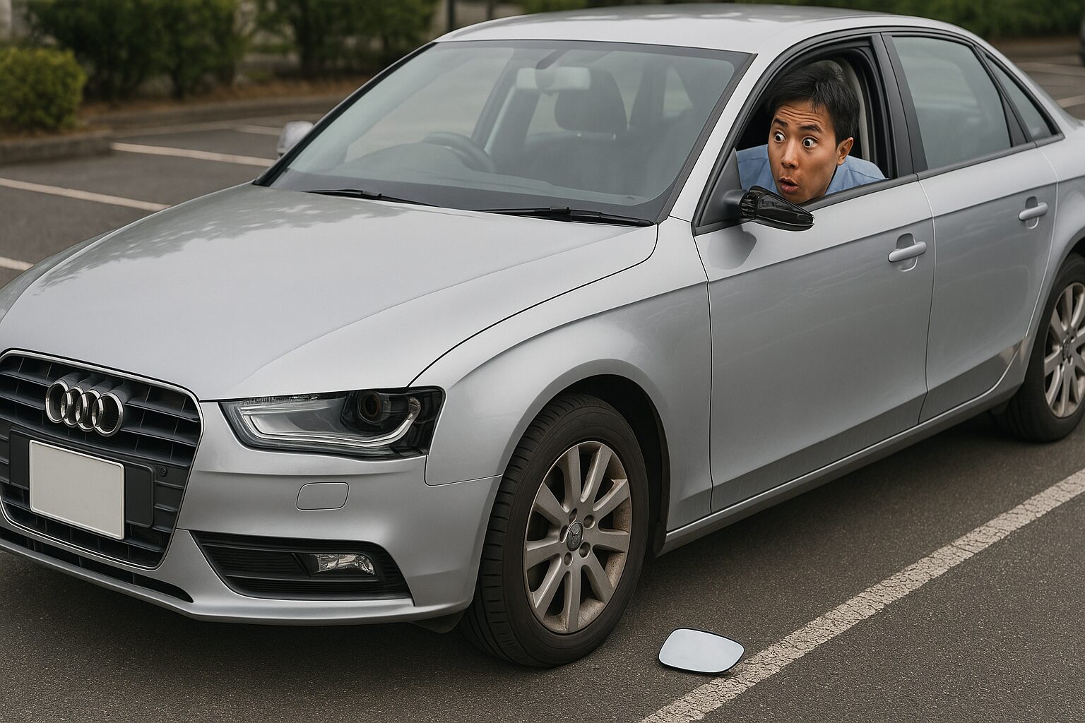 audi-side-mirror-mirror-came-off
