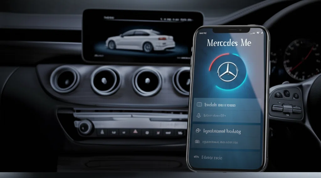 Mercedes meアプリの画面表示