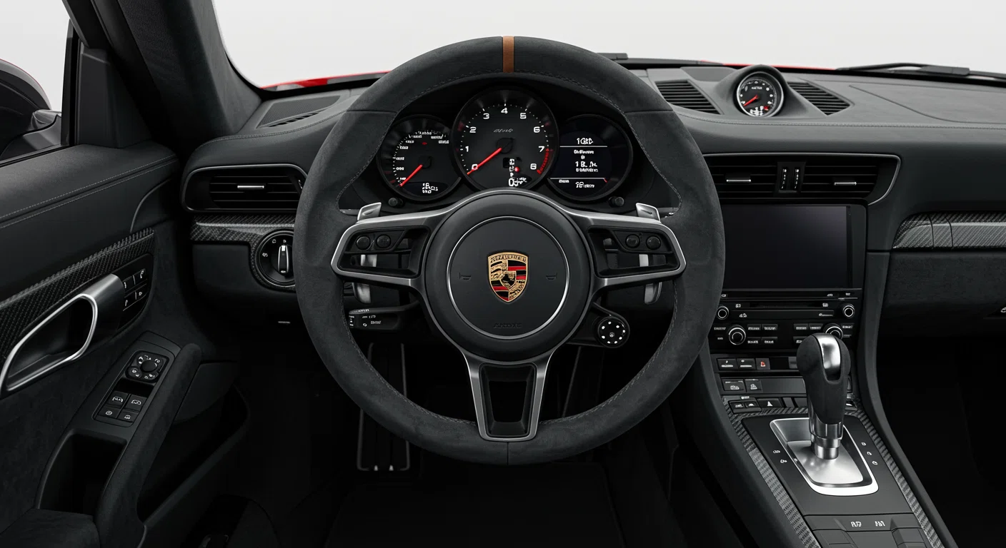 ポルシェ911 GT3のコックピットとダッシュボード