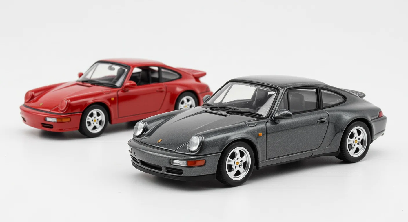 トミカのポルシェ911カレラとボクスターのミニカー