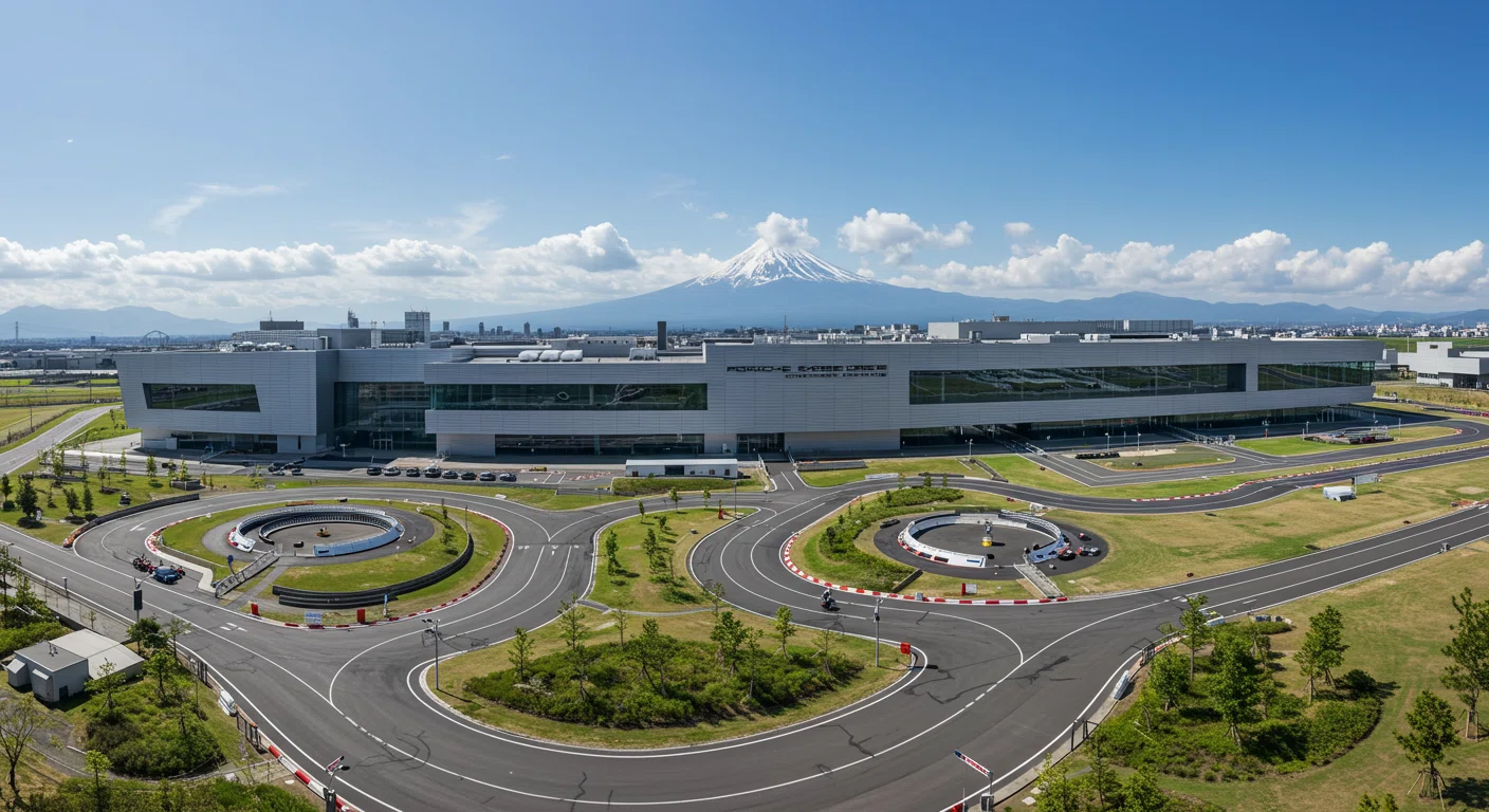 ポルシェ エクスペリエンス センター東京の全景