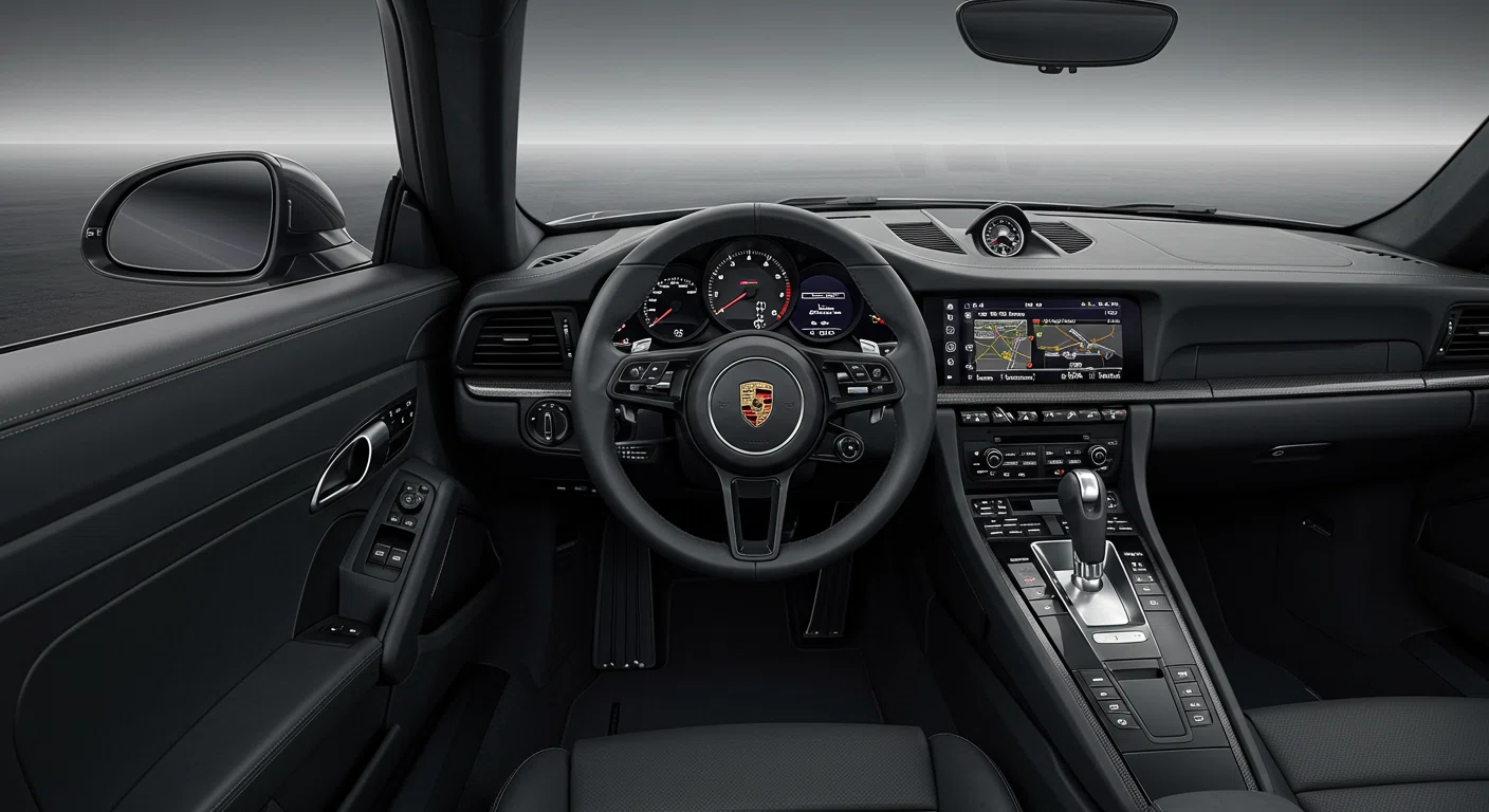 ポルシェ911ターボSカブリオレのコックピット