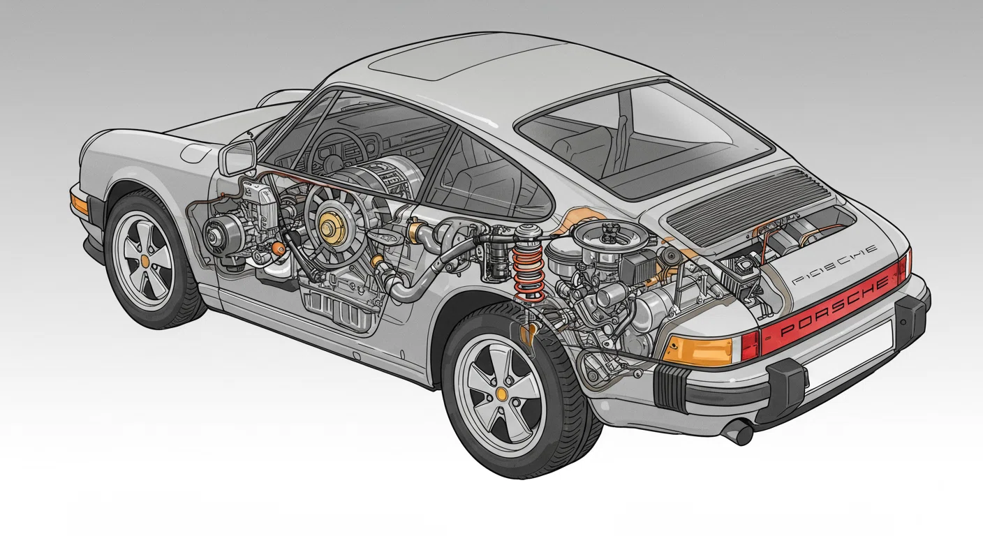 ポルシェ911のリアエンジンレイアウト