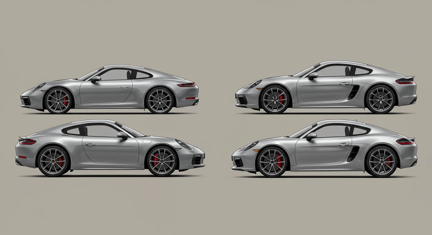 ポルシェ911と718ケイマンの比較