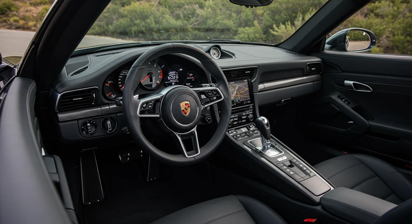 ポルシェ911ターボSカブリオレの内装