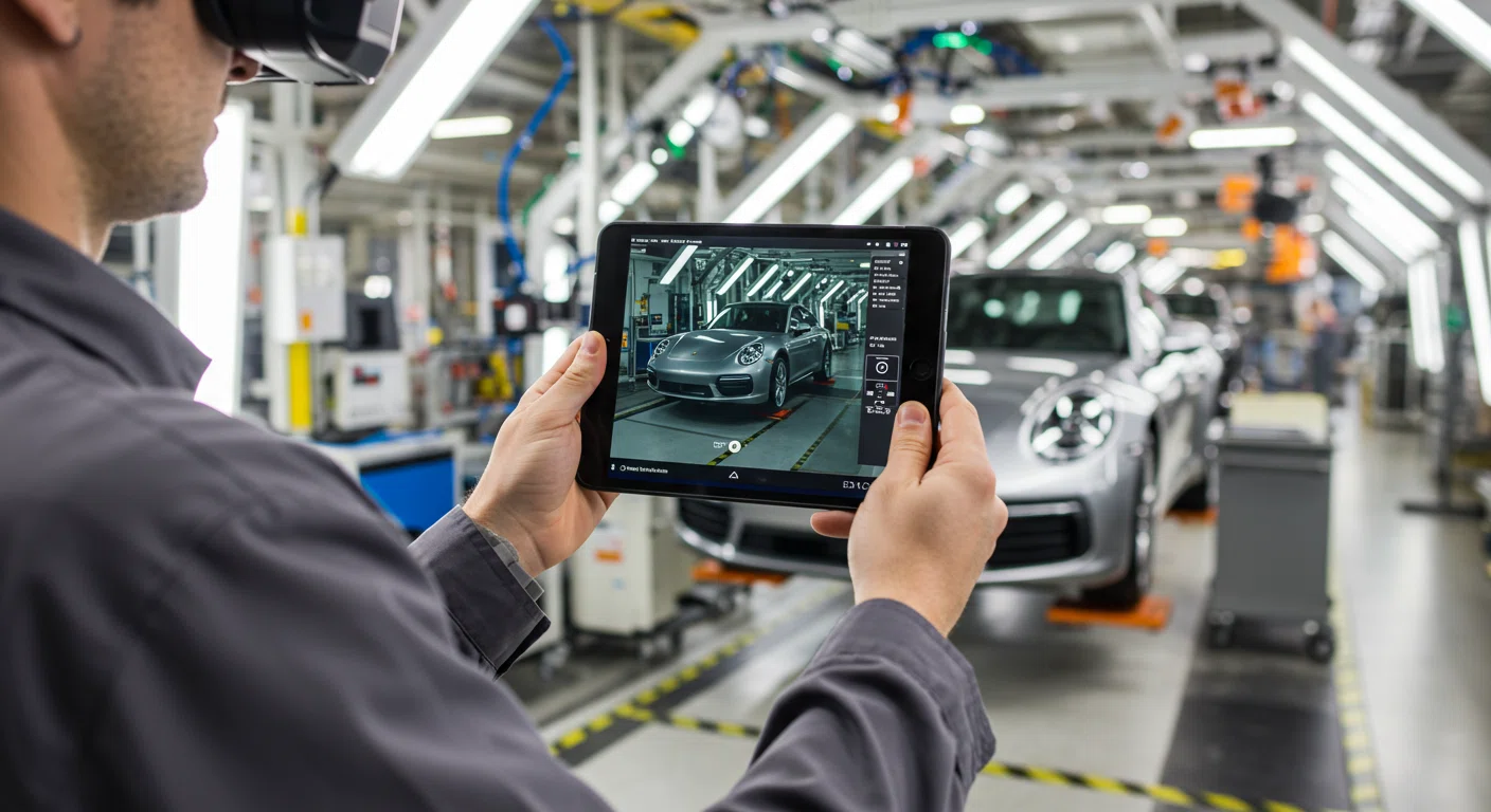 ポルシェ工場でのAR技術を活用した品質管理