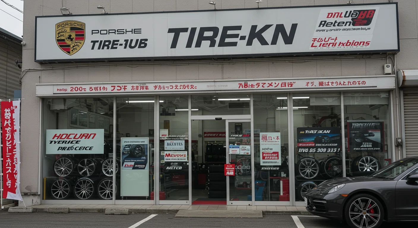 タイヤ館でのポルシェタイヤ交換