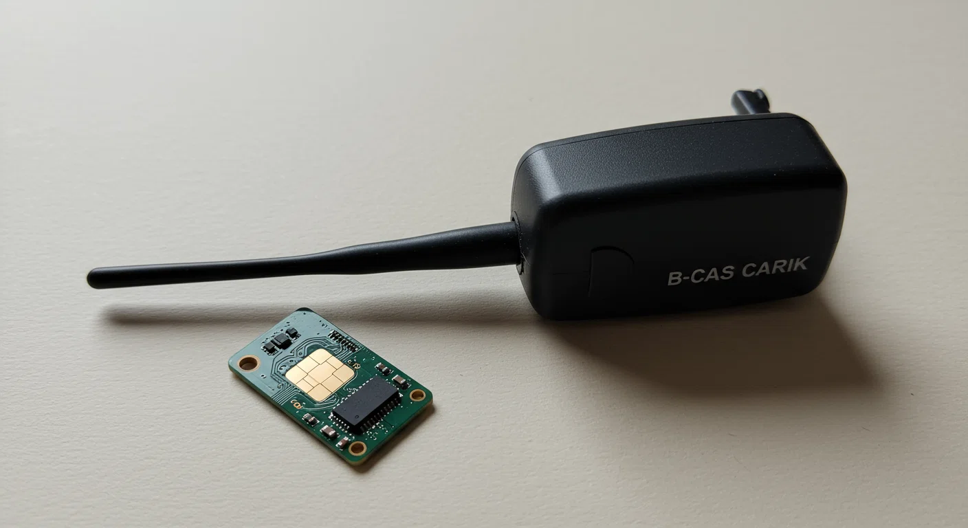 B-CASカードとカーナビ用アンテナの接続状態