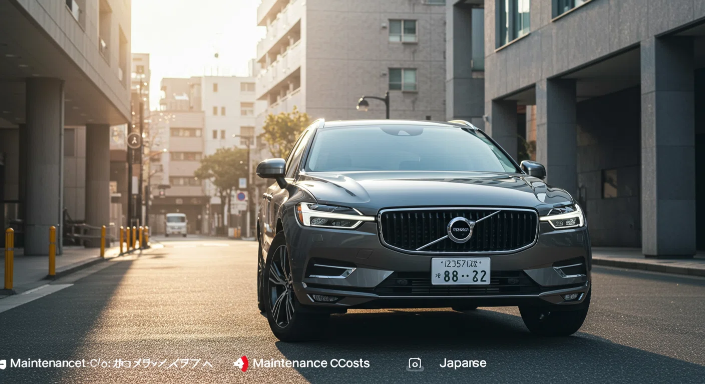 ボルボXC60のフロントビューと維持費の図解