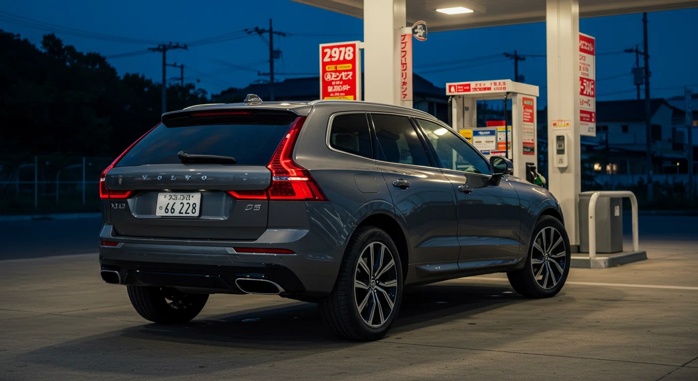 ボルボXC60の給油シーン
