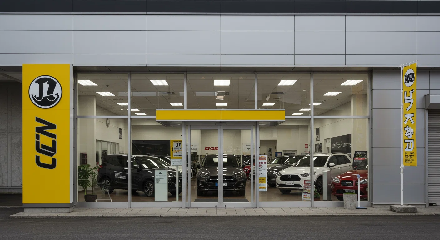 おたからや車買取店舗の外観イメージ