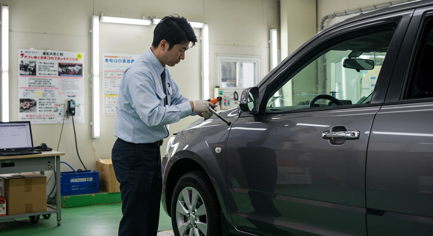 事故車の査定を行う専門スタッフ