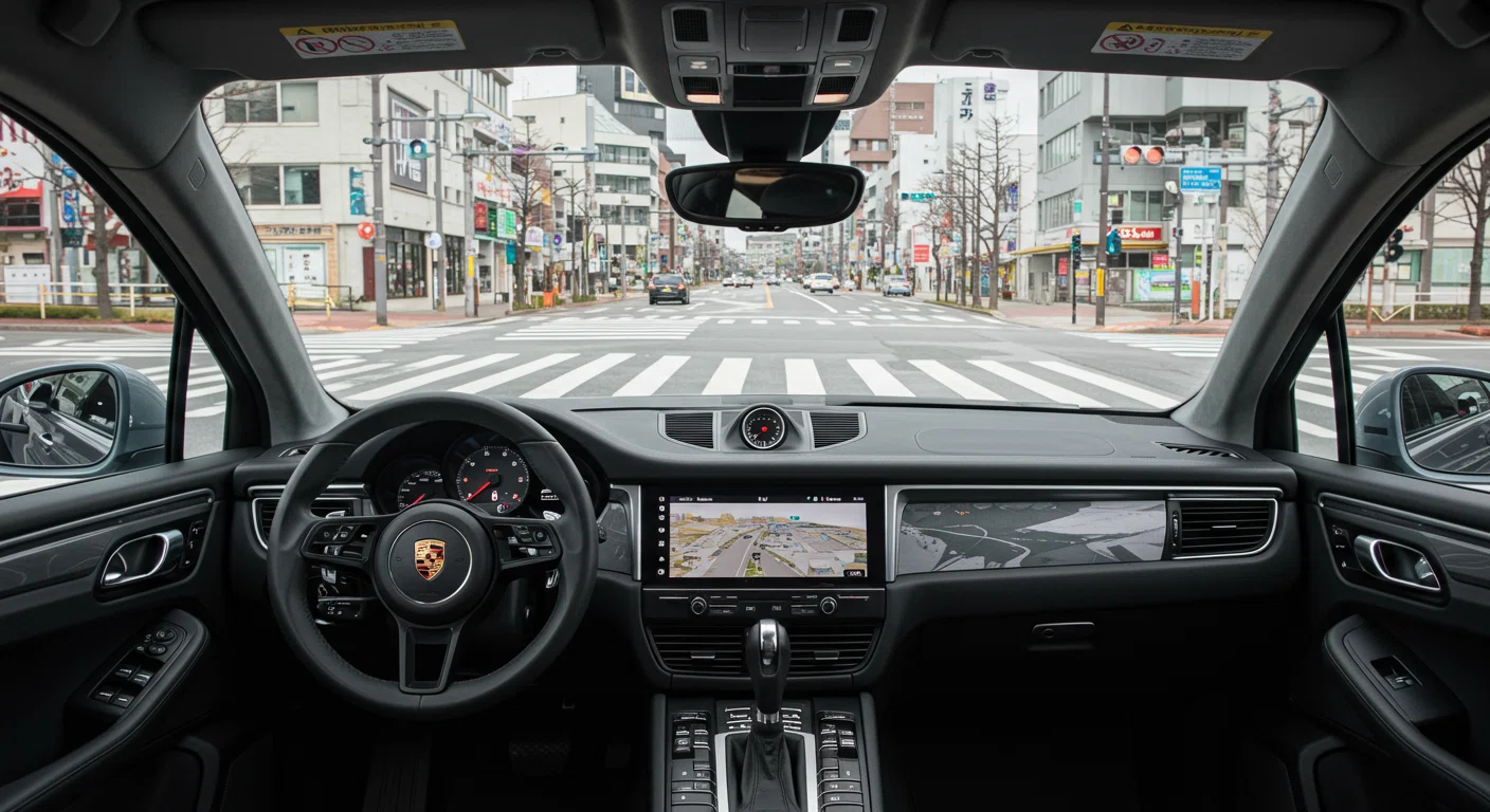ポルシェマカンの運転席からの視界