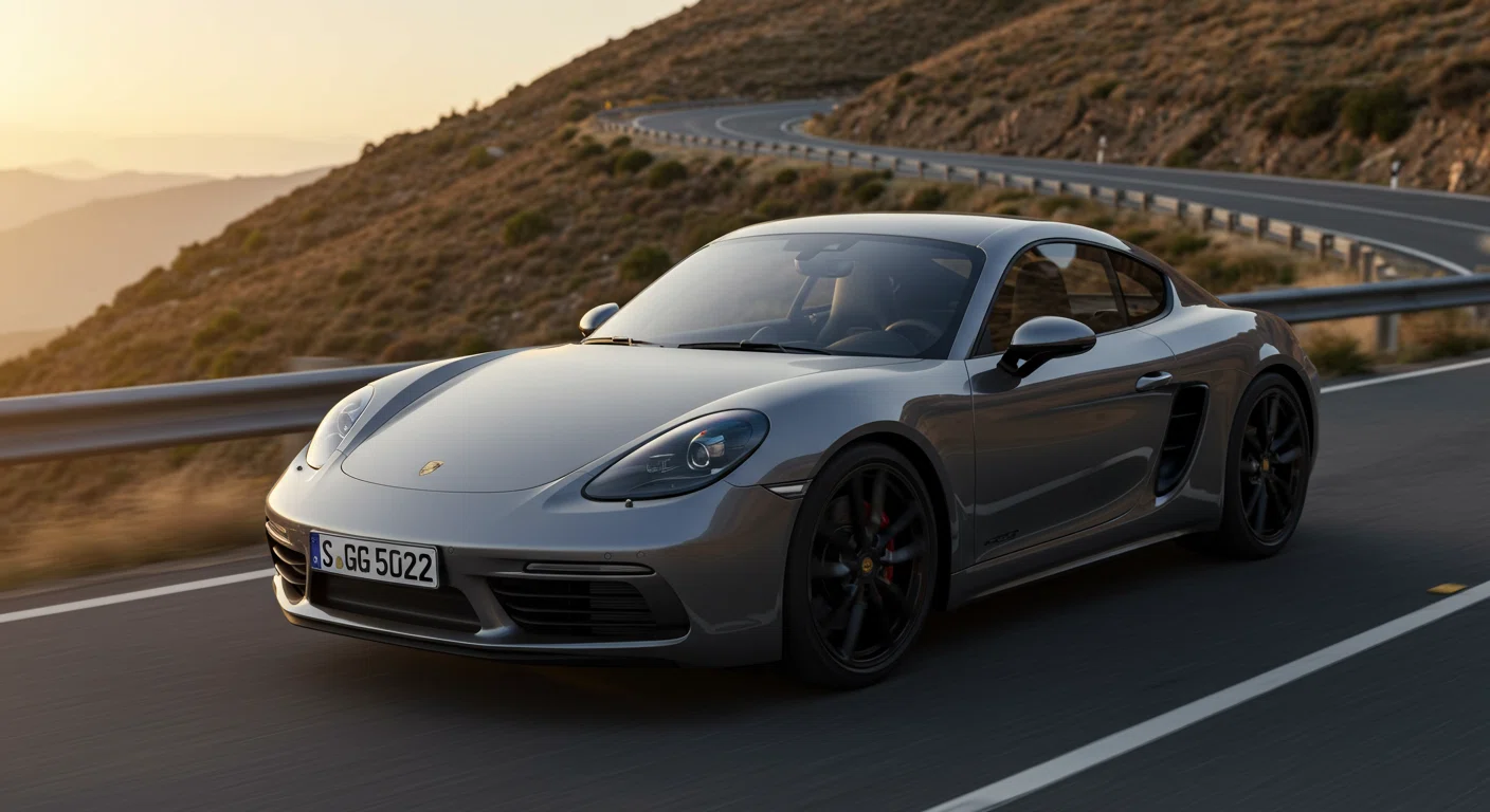 ポルシェ718ケイマンのクーペスタイルとスポーティなシルエット