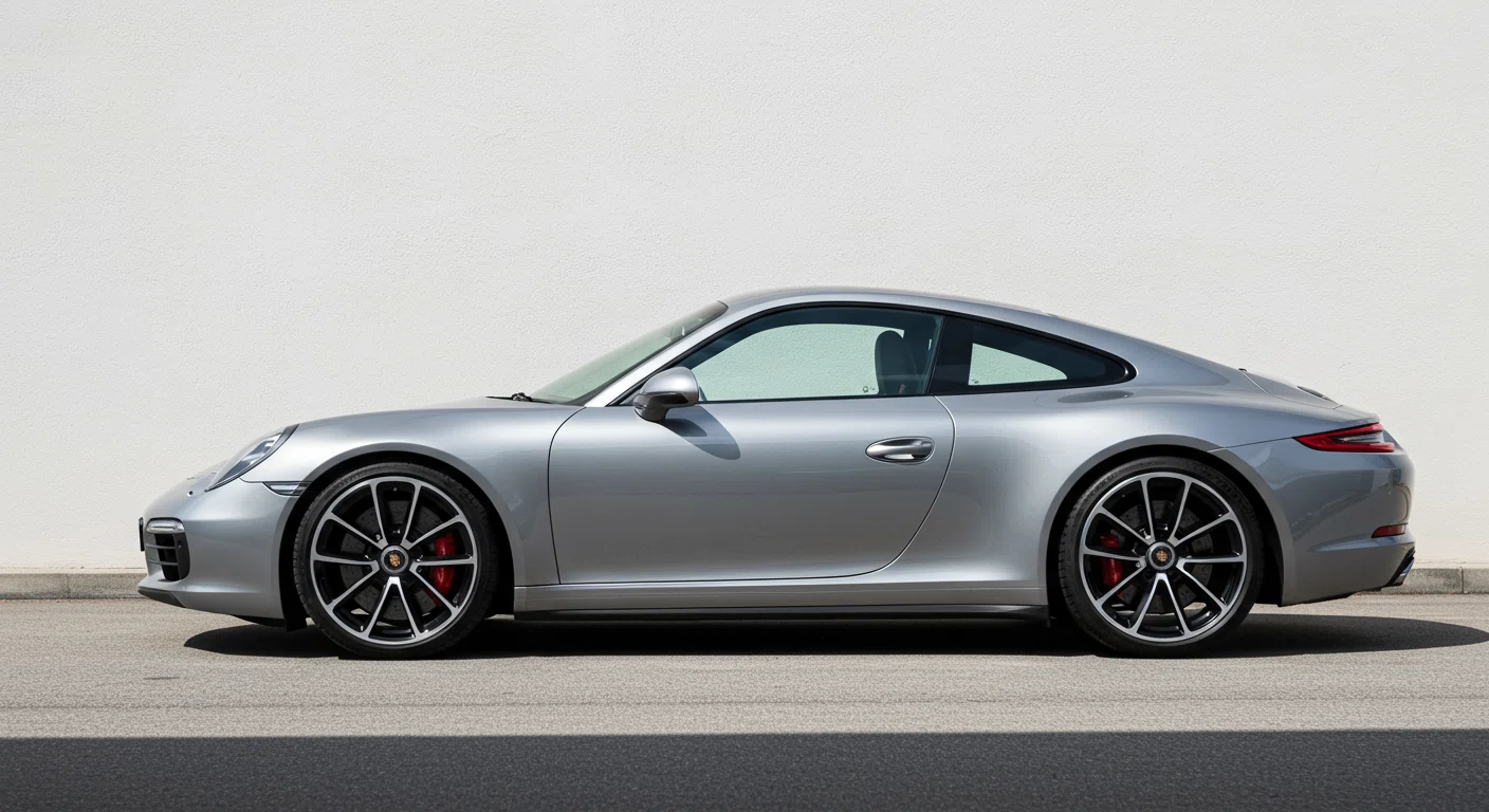 ポルシェ911カレラGTSの側面と内装の美しいショット