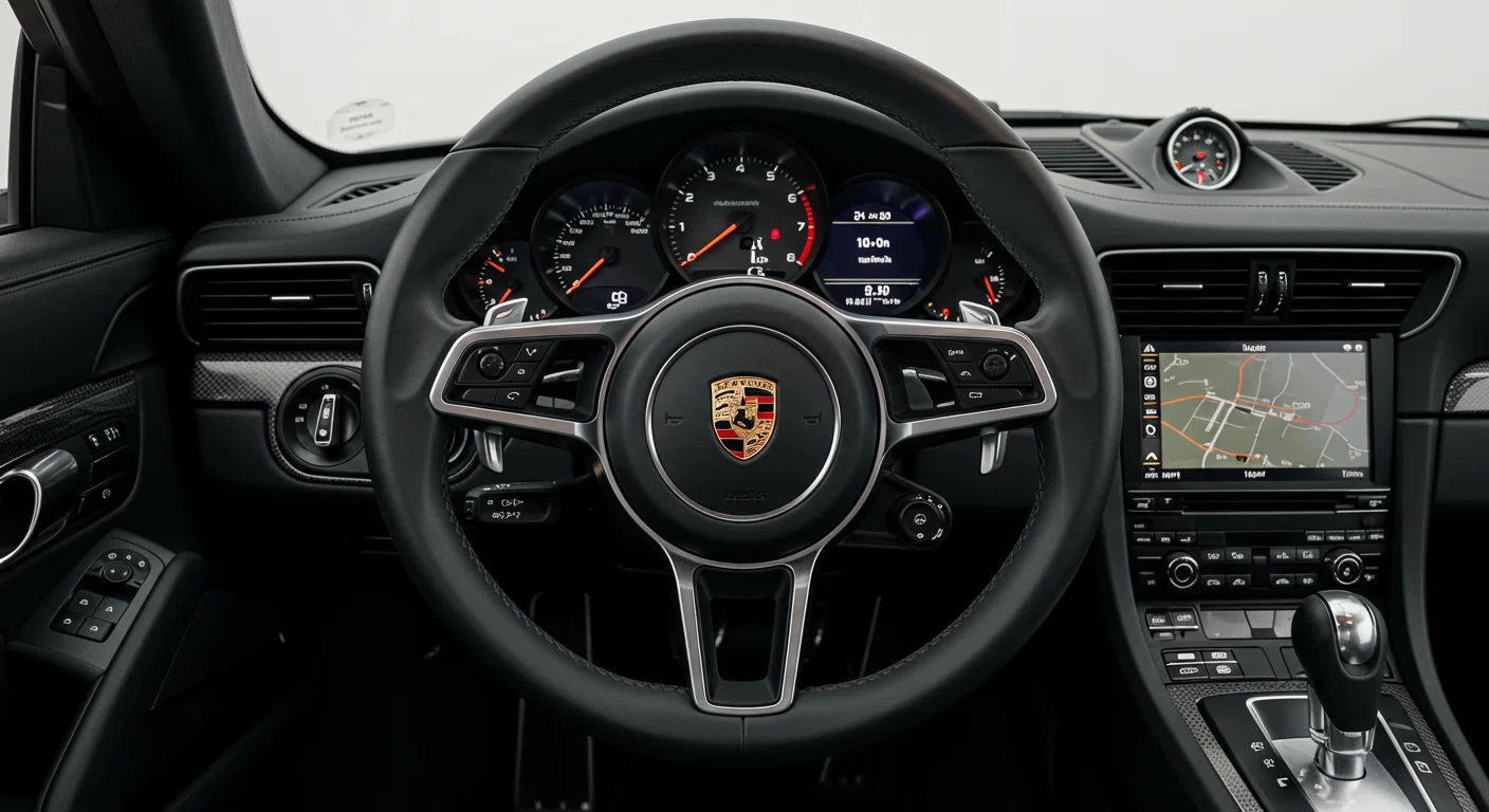 ポルシェ911のコックピットとダッシュボード