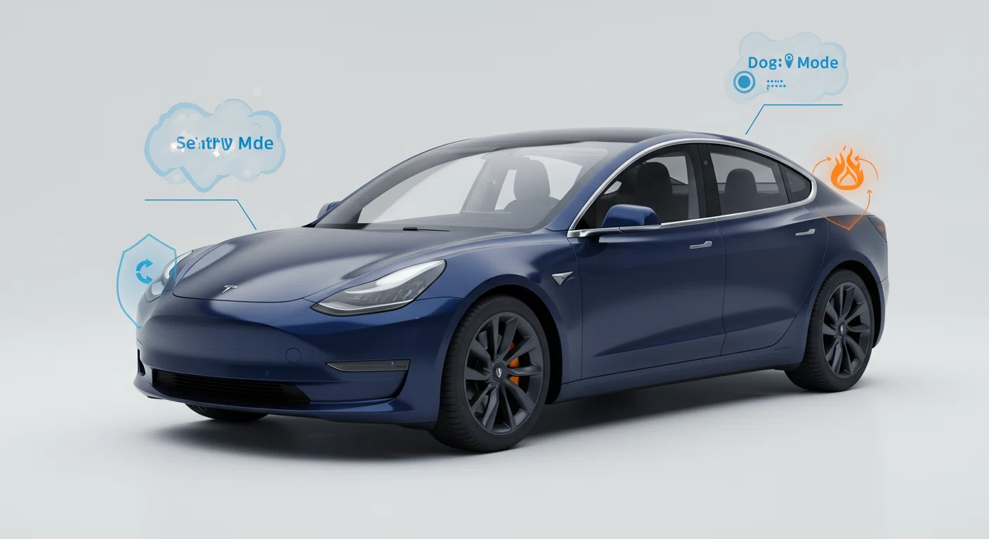テスラ車の特殊機能イメージ