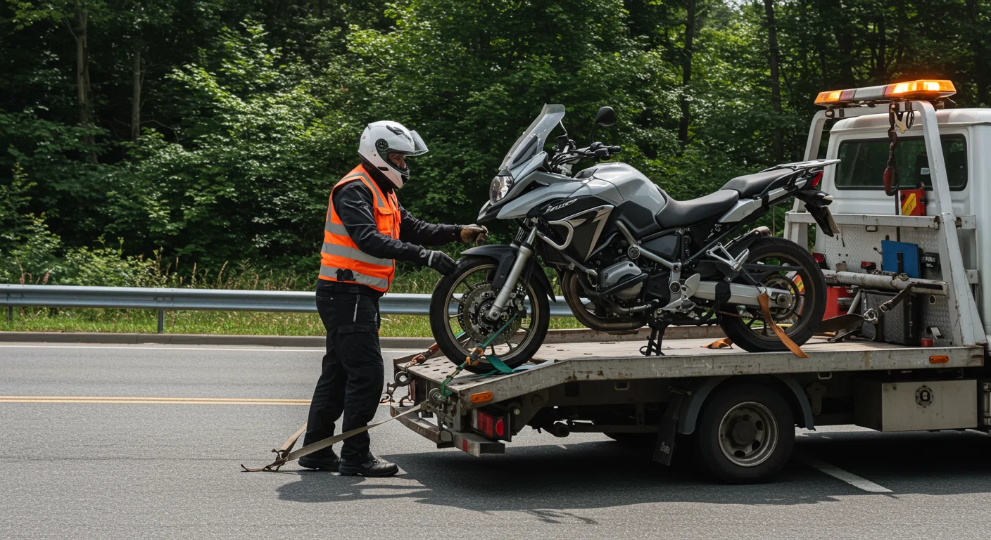 バイク保険の事故対応サービスを表す画像