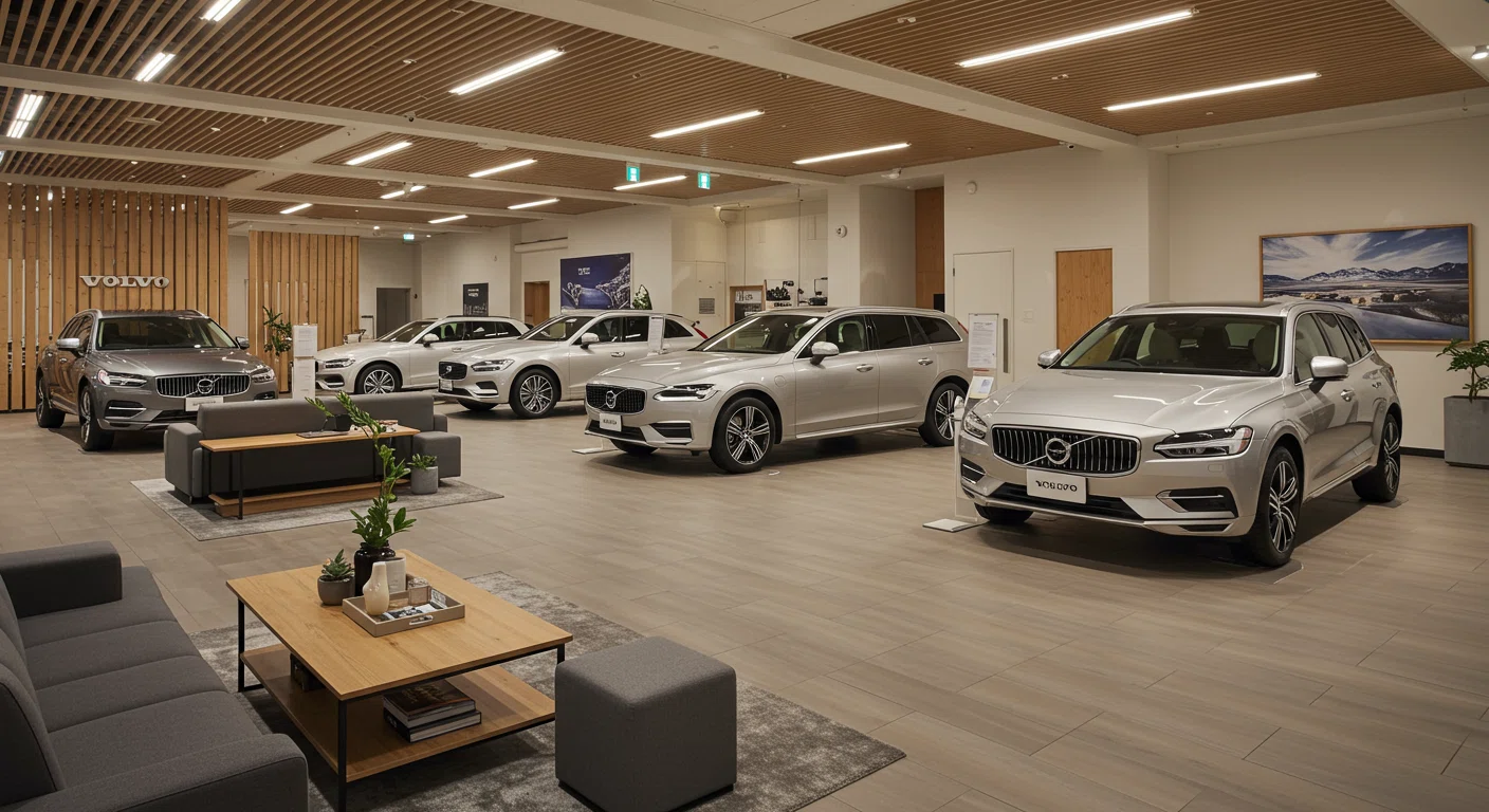 ボルボの認定中古車展示エリア