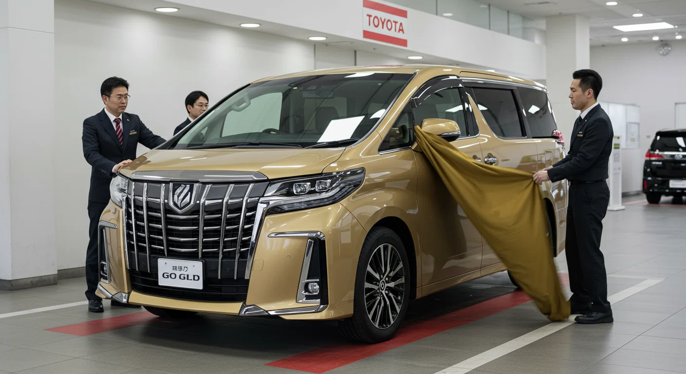 アルファードタイプゴールドの納車シーン