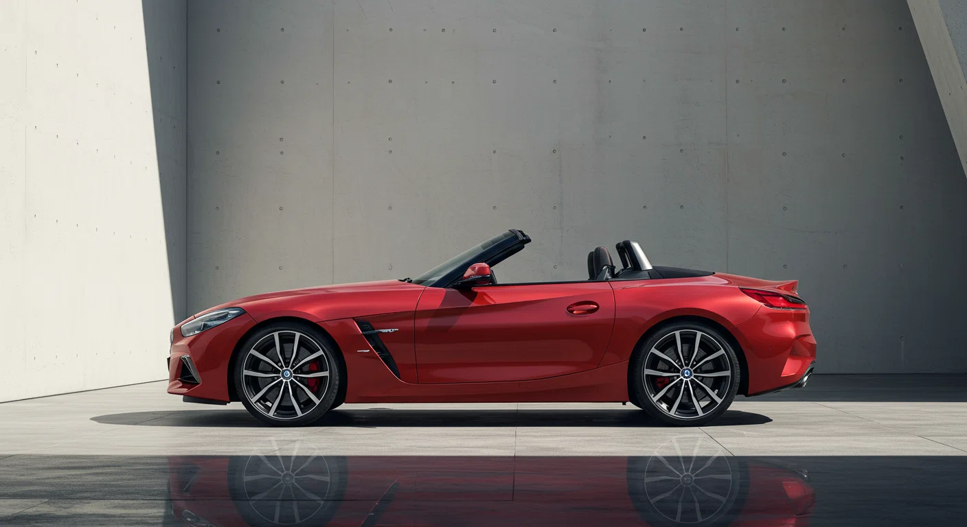 BMW Z4のスタイリッシュなサイドビュー