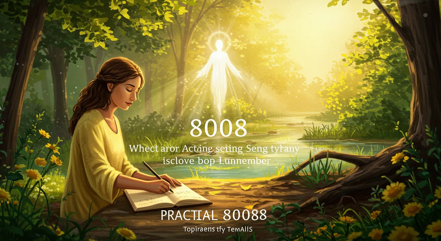 エンジェルナンバー8008を見たときに実践すべきことを表現した前向きな雰囲気の画像