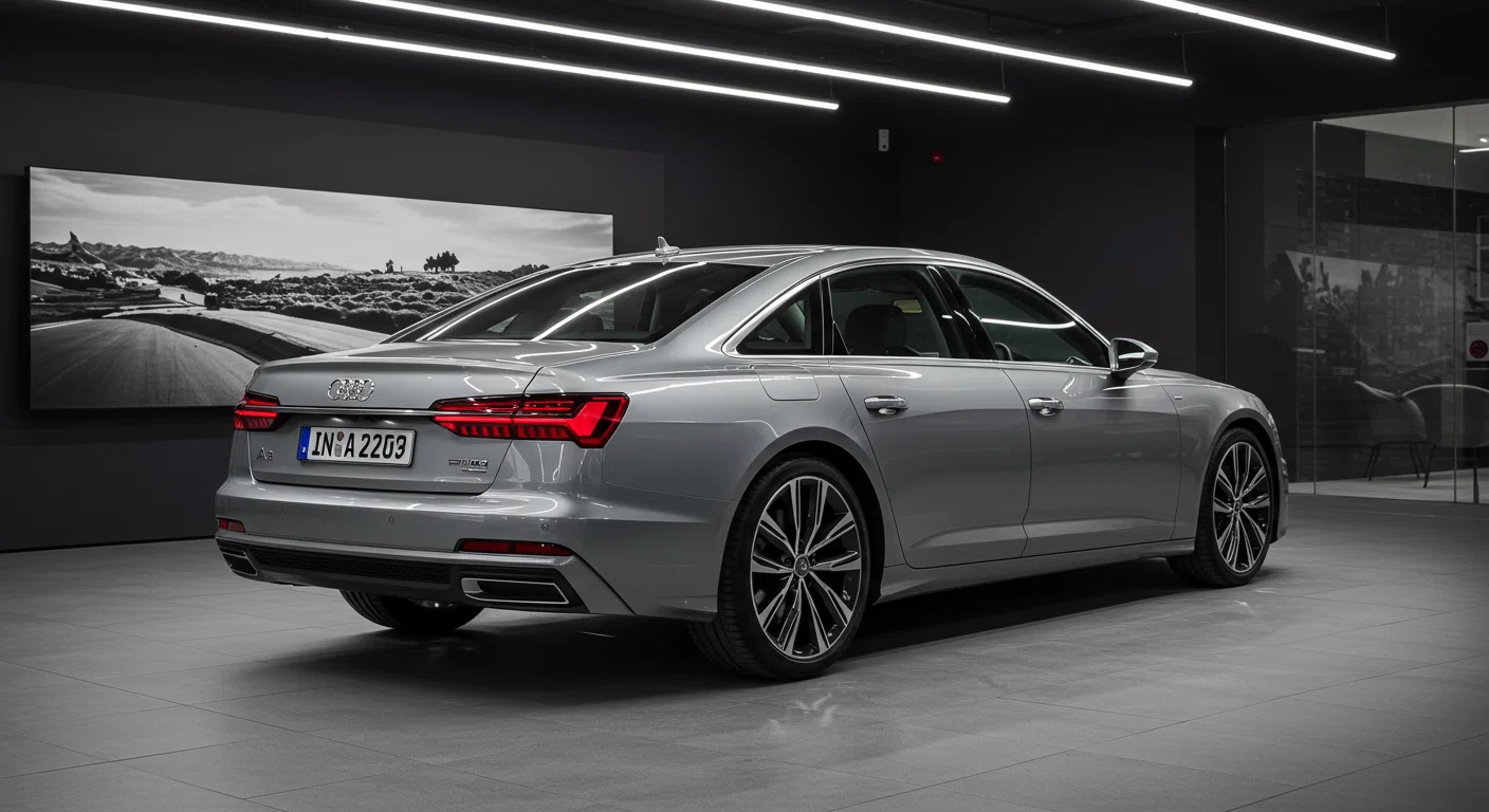 アウディA6の新車展示