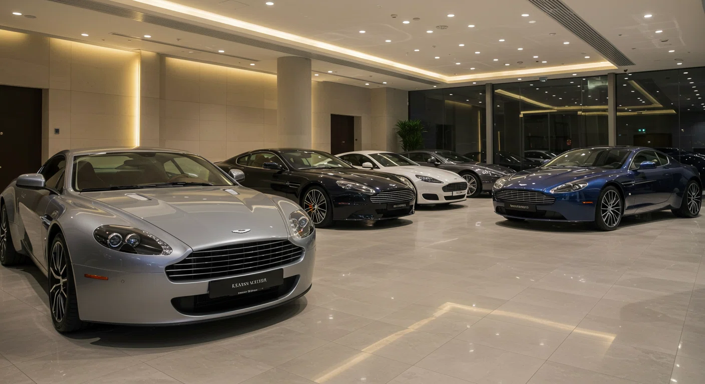 アストンマーチンの中古車展示場