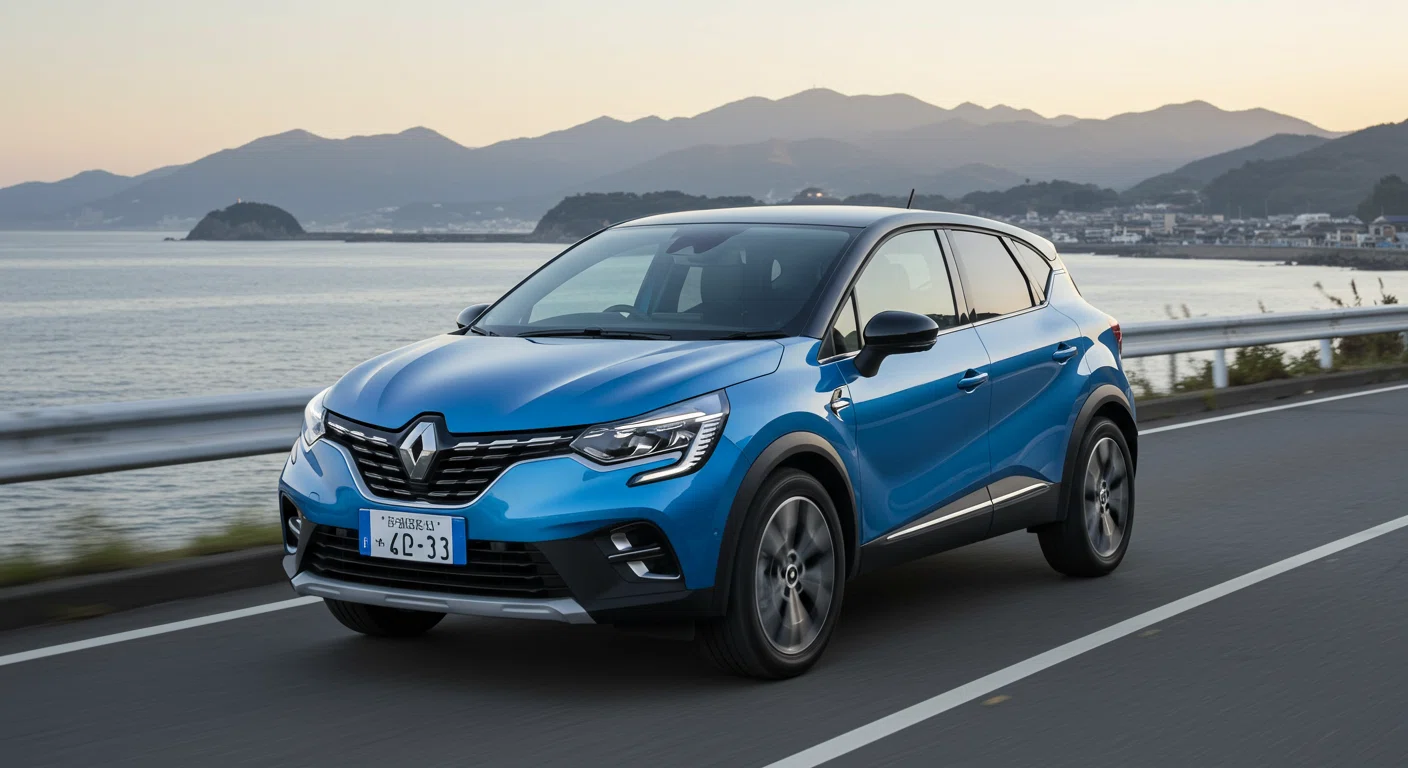ルノー キャプチャーに乗って走行する様子,ルノー キャプチャー中古車の価格交渉術|実体験から学ぶ値引きのコツ