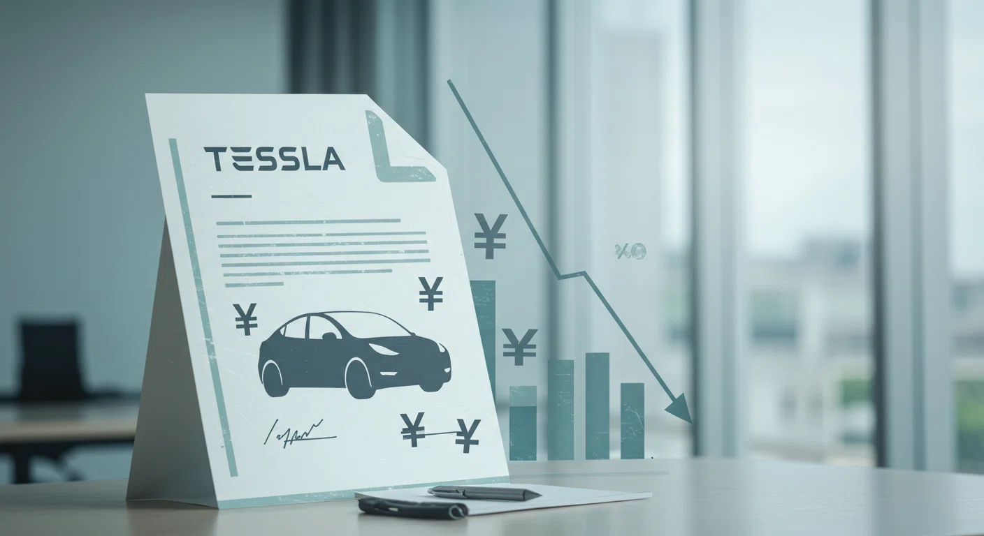 テスラ Model Y,ローン,87万円,補助金対象,低金利ローン契約のイメージ