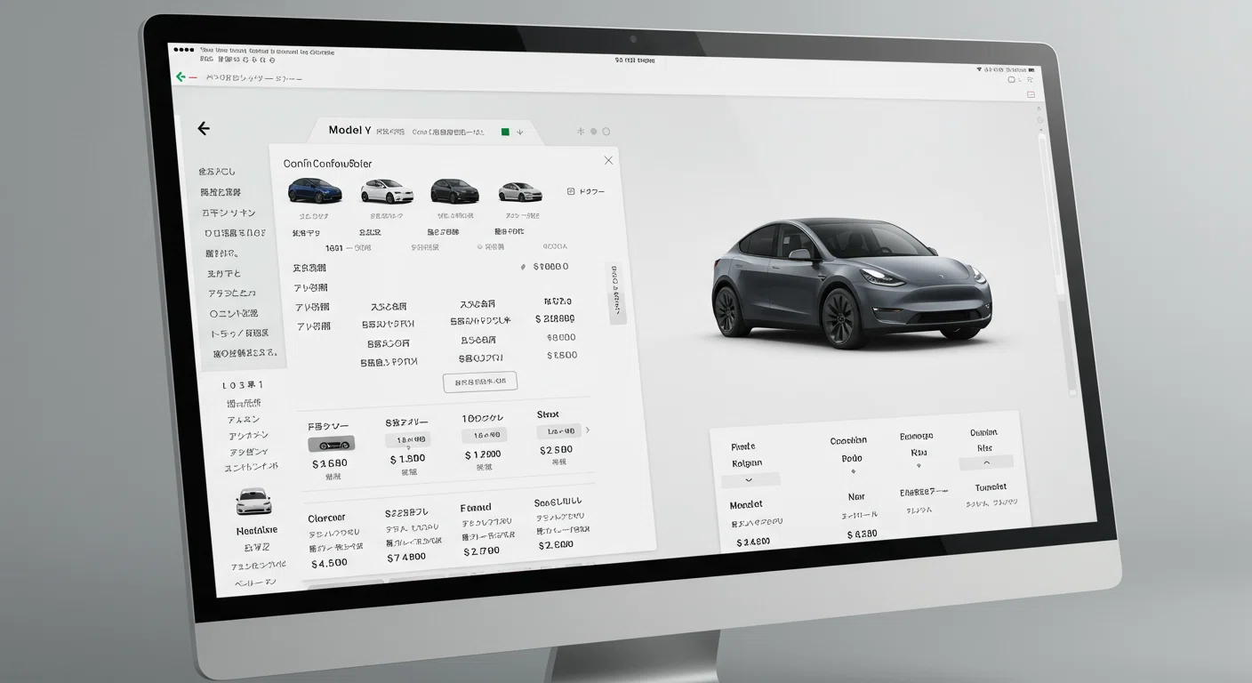 テスラ オンライン注文画面,テスラ, Model Y ,ローン審査,納車