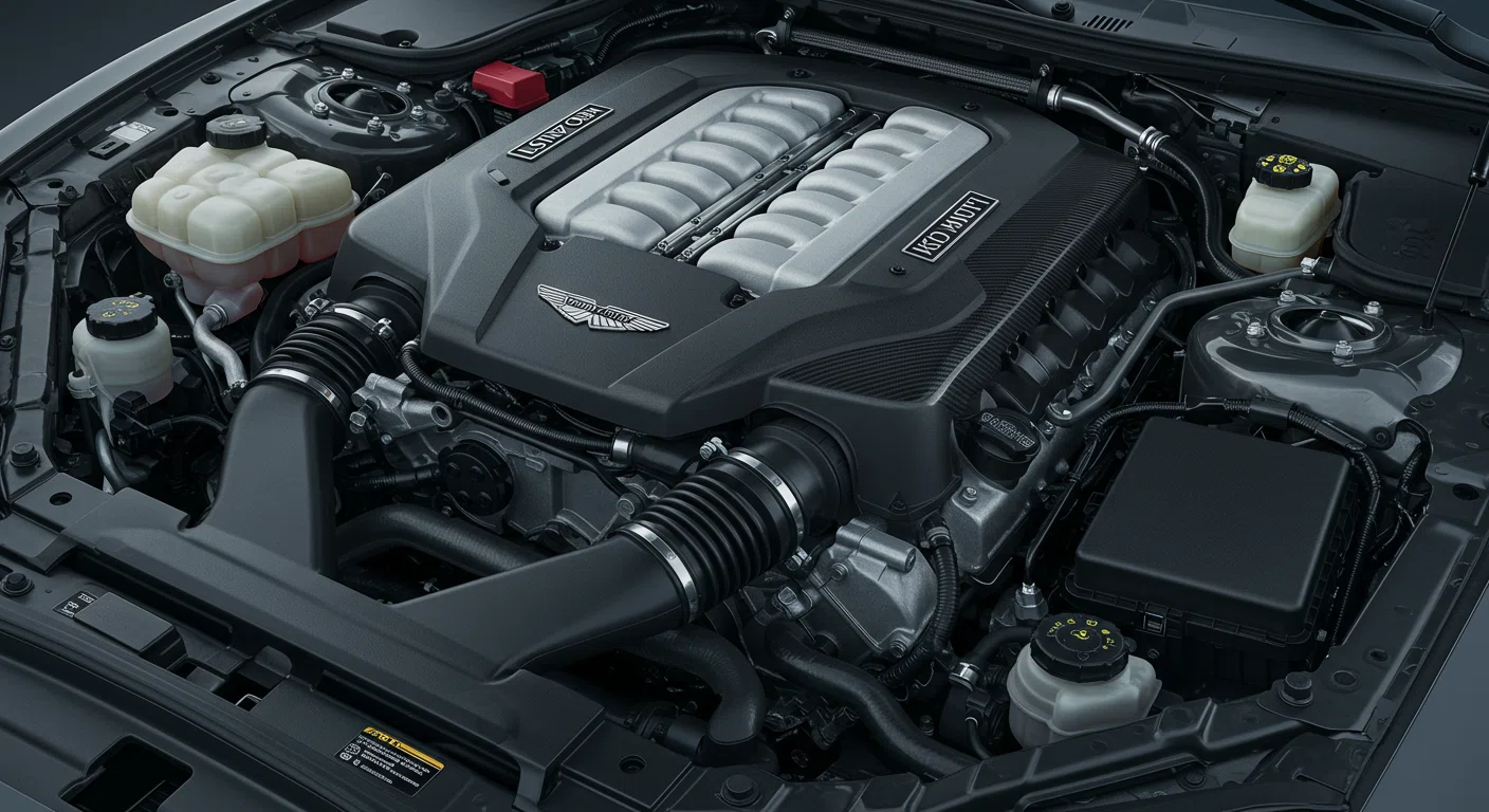 アストンマーチン,中古車,安い理由,おすすめモデル,アストンマーチンのエンジンルーム