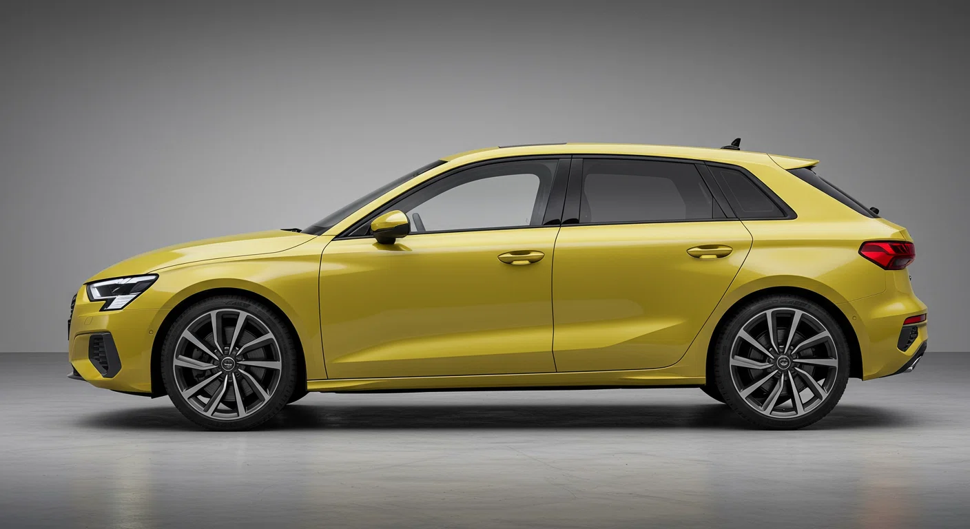 アウディ A3スポーツバック 2023年モデルのサイドビュー