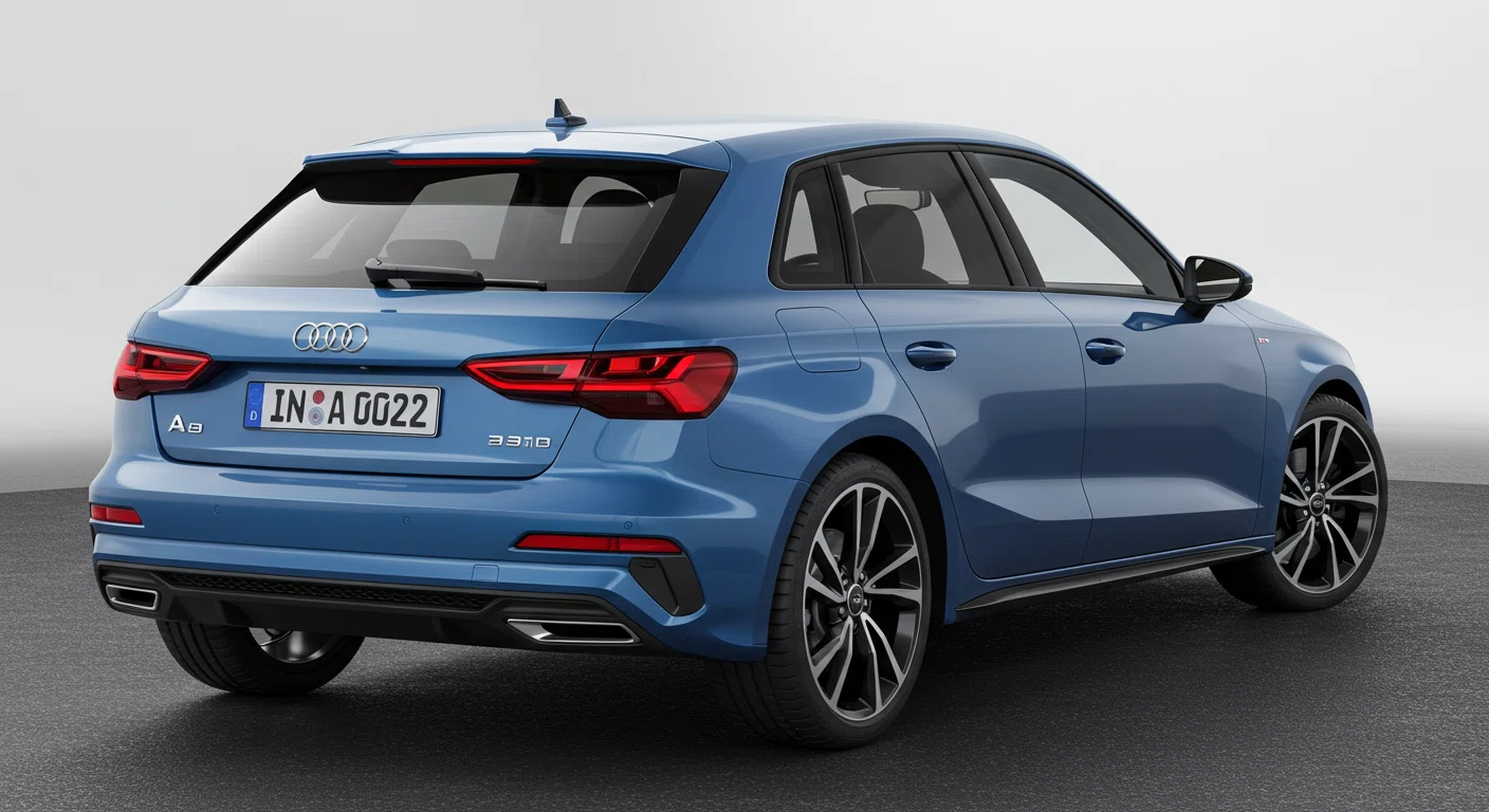 アウディ A3スポーツバック 2023年モデルのリアビュー