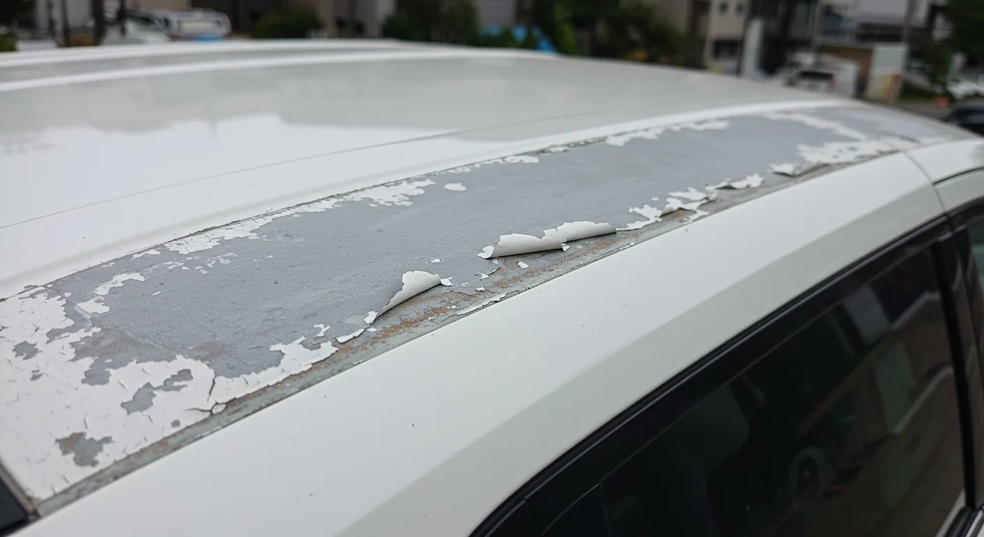 アルファードの塗装剥がれの様子