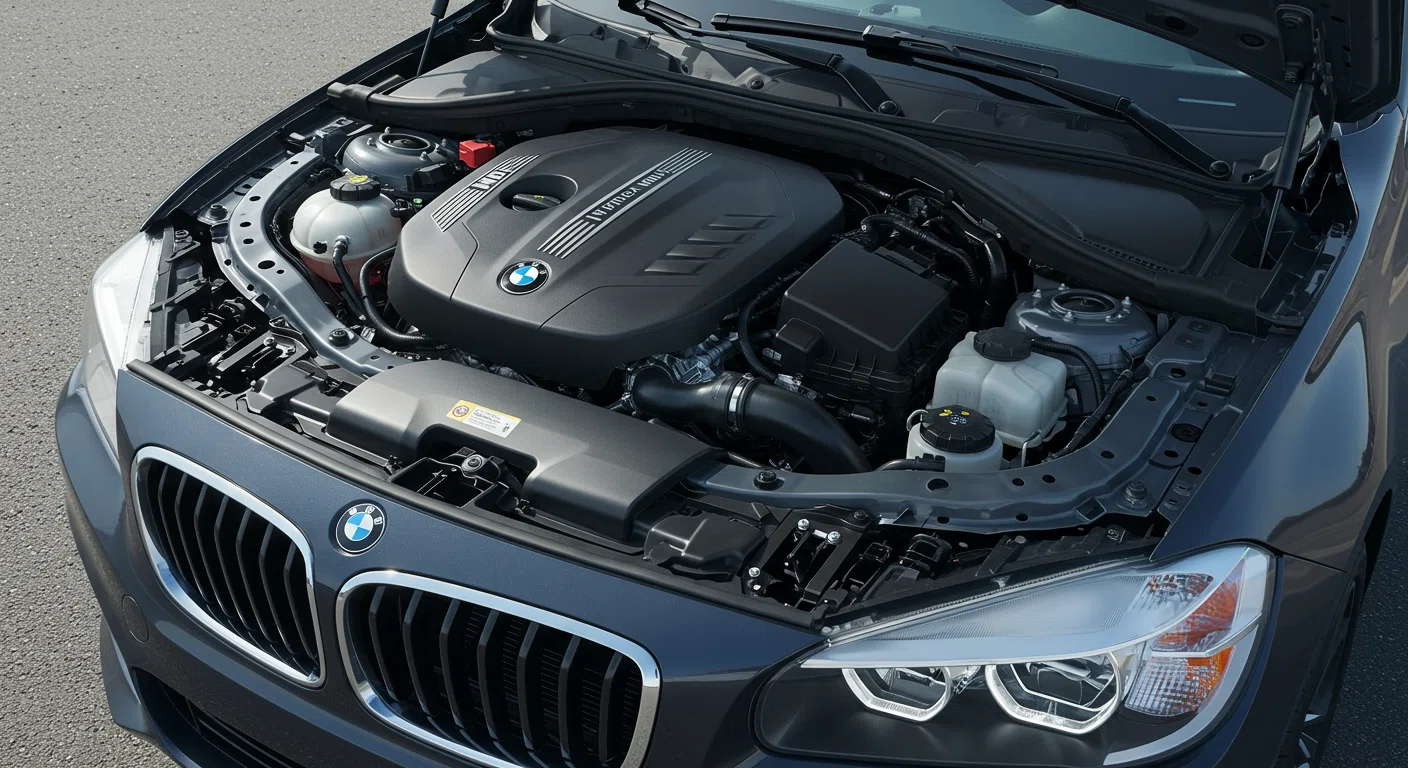 BMWアクティブツアラーのエンジンルーム
