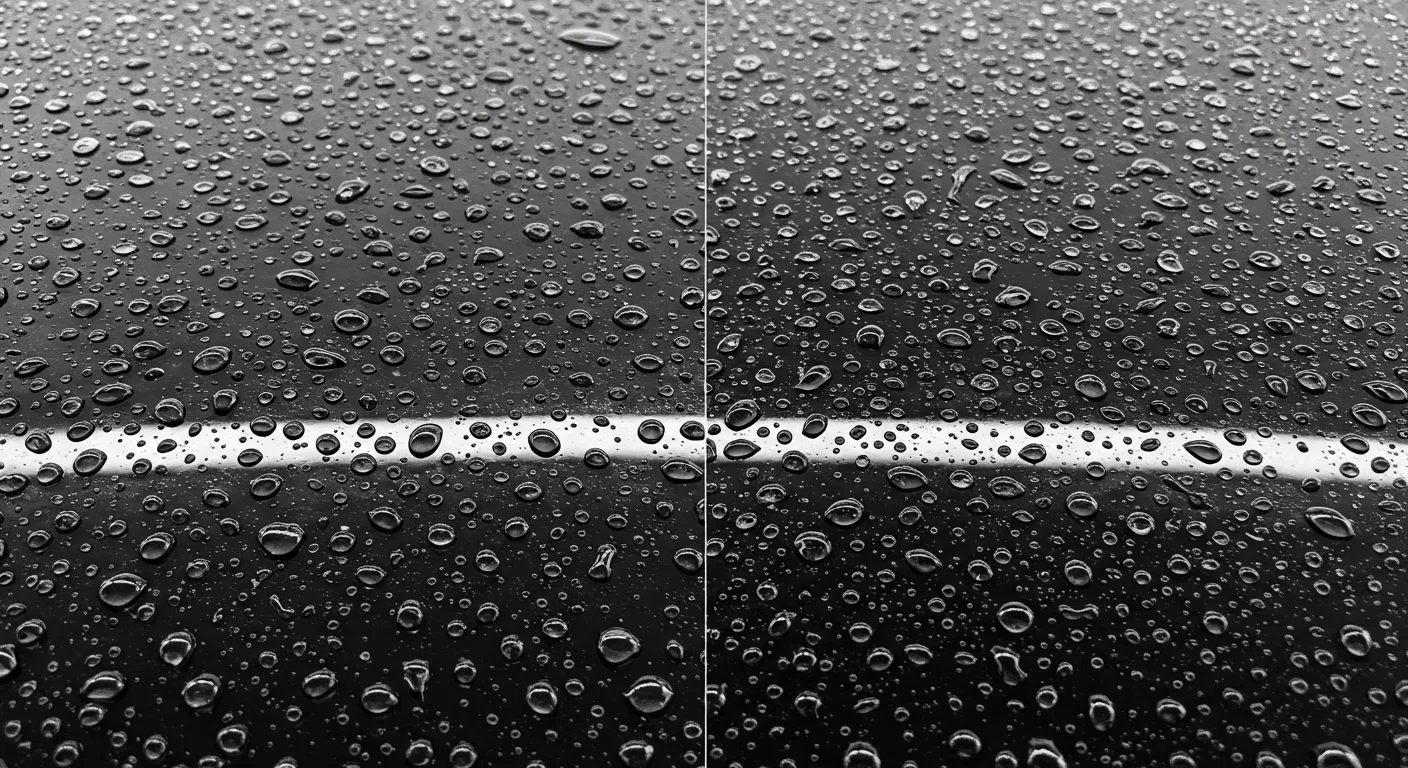 撥水タイプと親水タイプのコーティング効果の違い