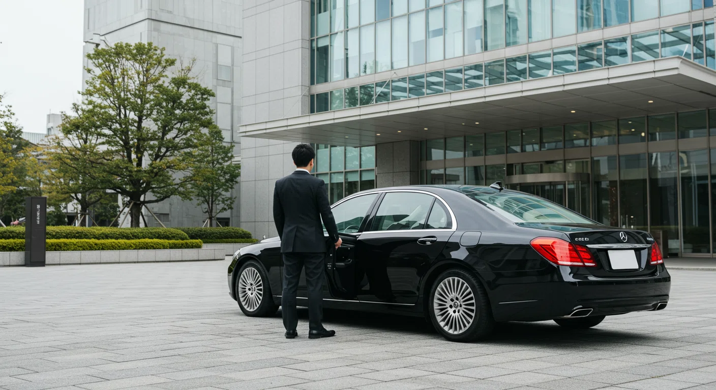 高級車で送迎されるVIP顧客