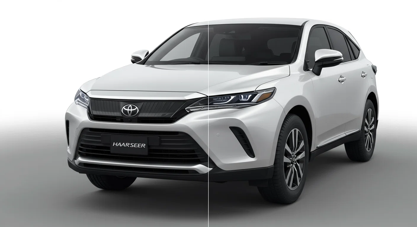 ハリアー80系の前期型と後期型の外観デザイン比較