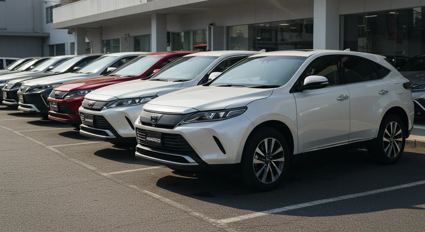 ハリアー前期モデルの中古車選択肢の多さを示す画像