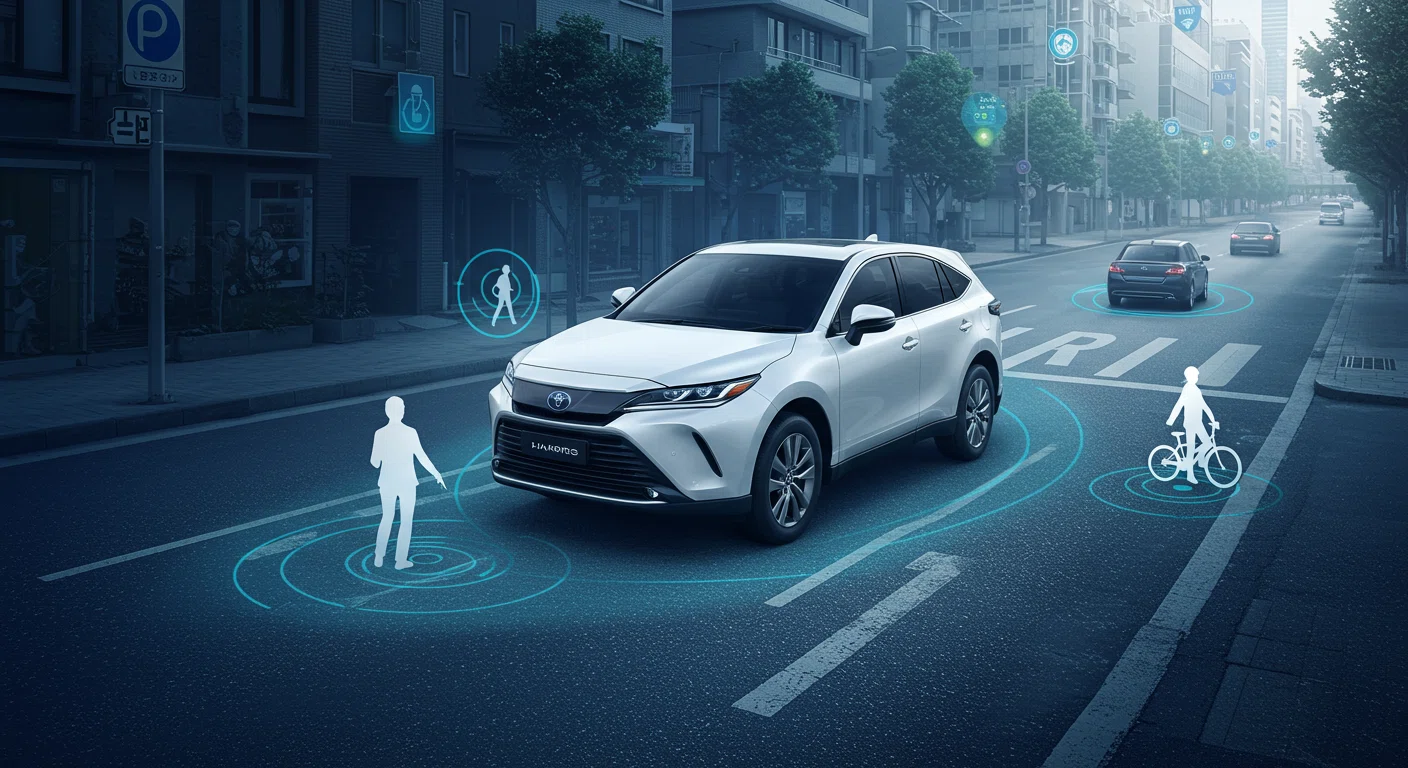 トヨタ ハリアー 2025年モデル 安全装備の解説イメージ