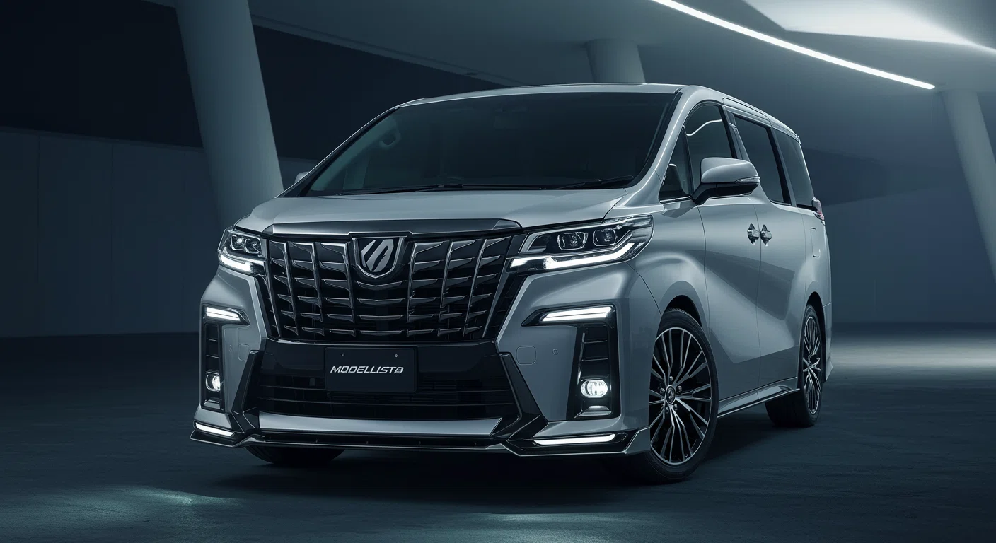 40系ヴェルファイア フロントビュー モデリスタエアロ装着車
