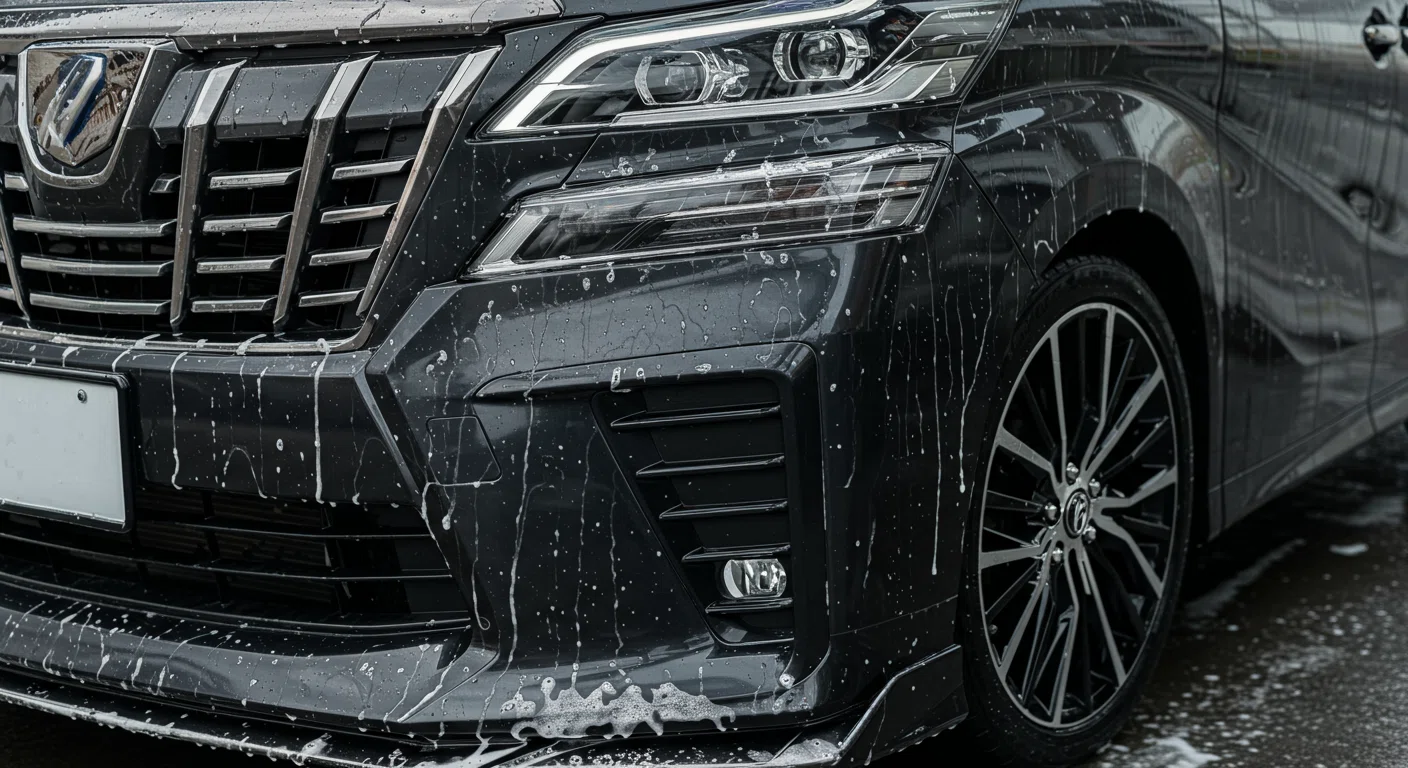 40系ヴェルファイア エアロパーツ 洗車シーン