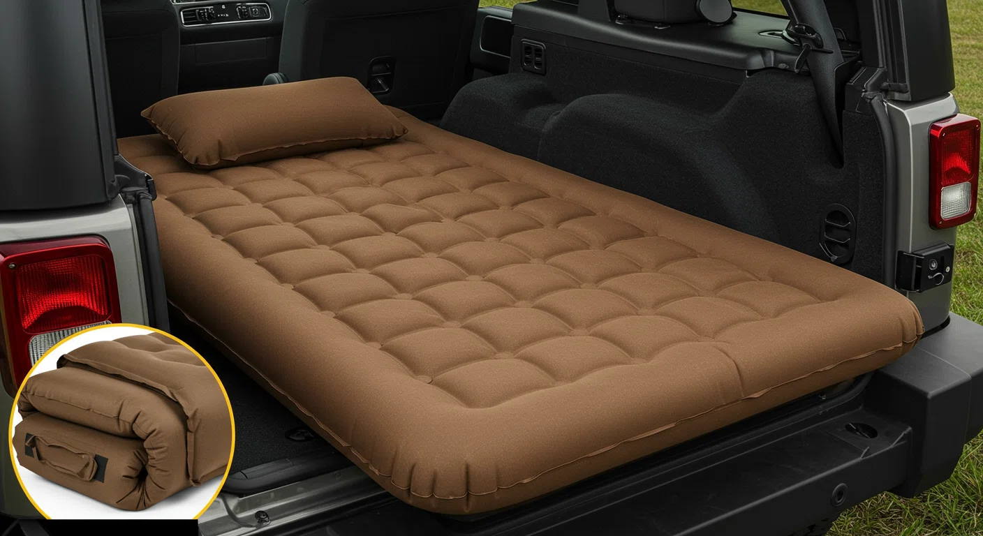 ラングラー車中泊用のインフレーターマット