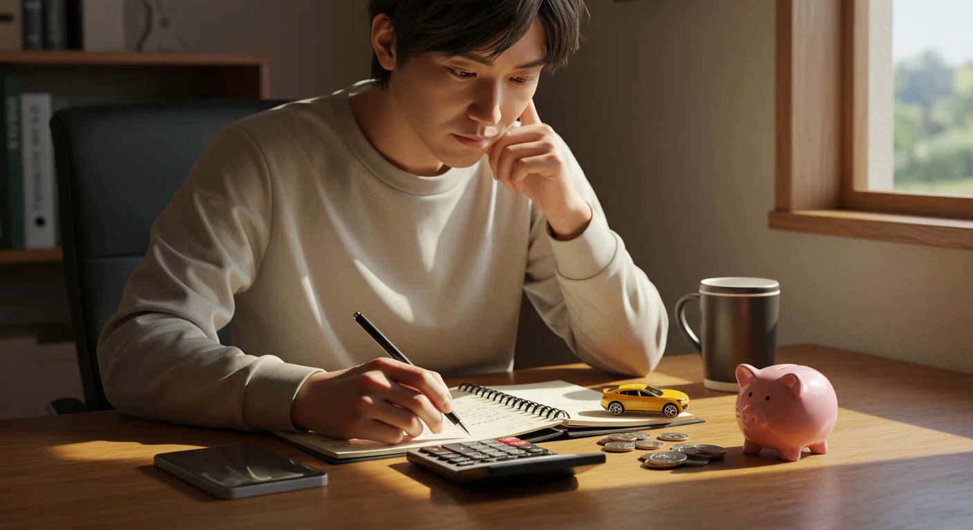 頭金と返済計画のバランスを示す図
