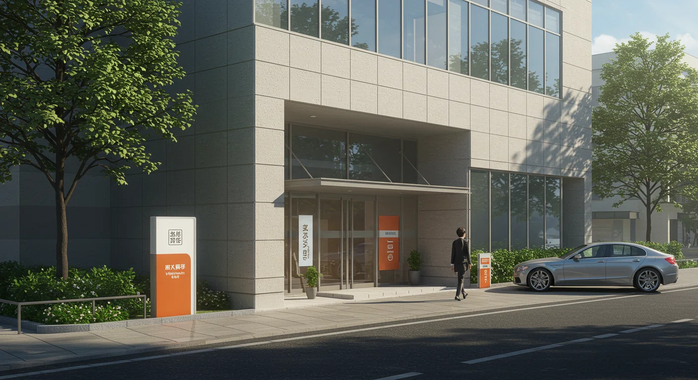 銀行とマイカーローンの関係を示すイラスト