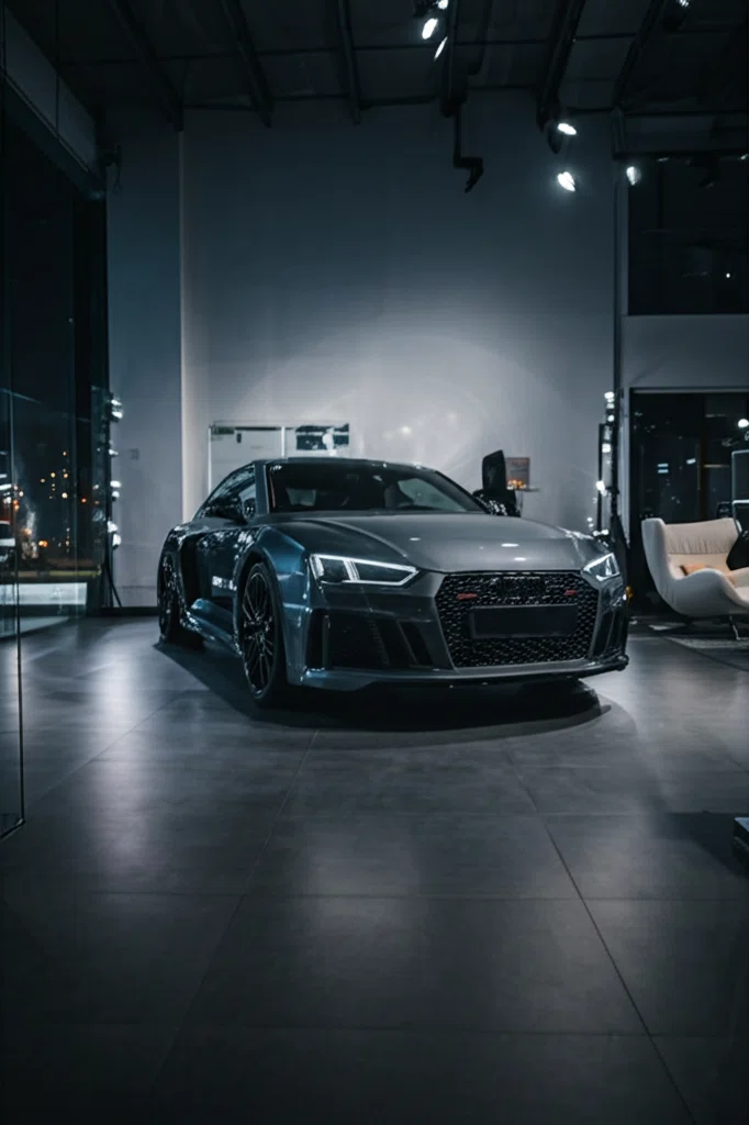 ソニッククロムのレクサス車が展示されたショールーム