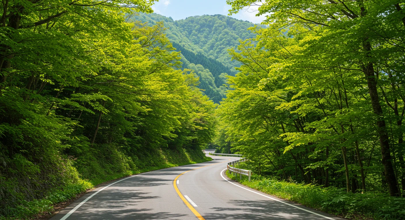 昼間のヤビツ峠の風景