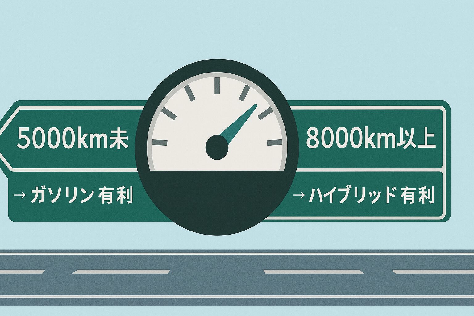 年間走行距離別損益分岐点